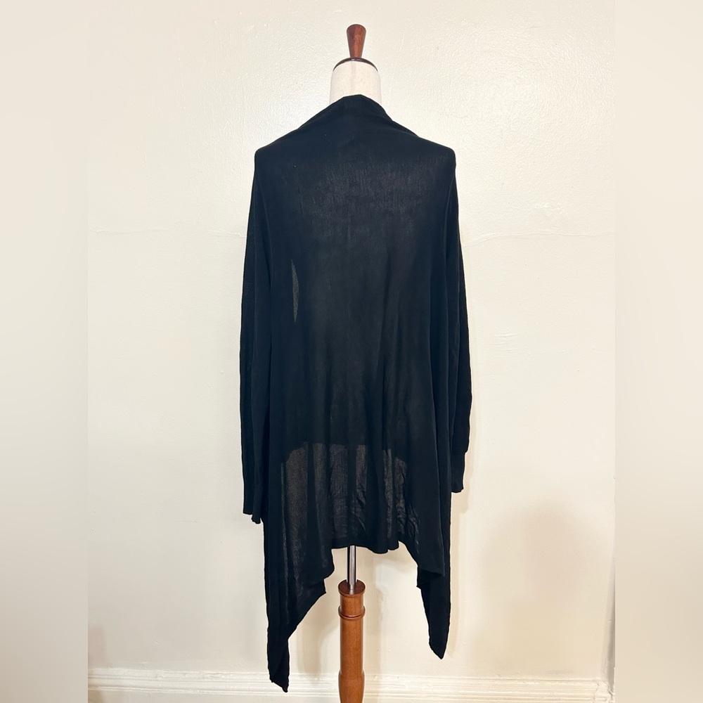 Mng Basics Long Sleeve Open Front Black Cardigan - image 3